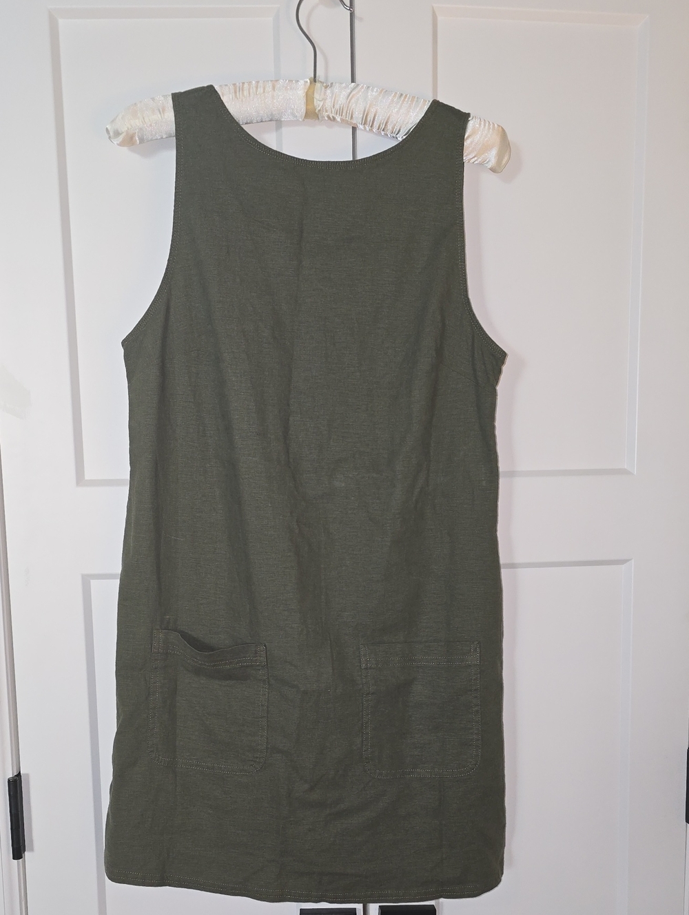 Urban Outfitters Olive Green Sleeveless Shift Dress